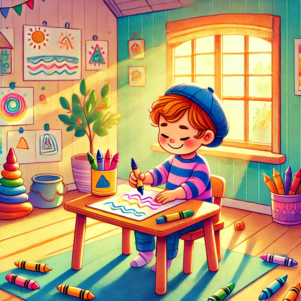 So einfach fördert Malen mit Wachsmalstiften die Feinmotorik