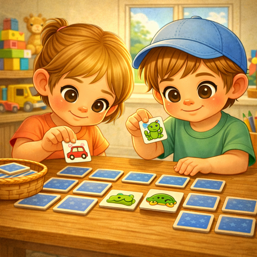 🃏 Memory spielen – Feinmotorik & Konzentration in einem Spiel