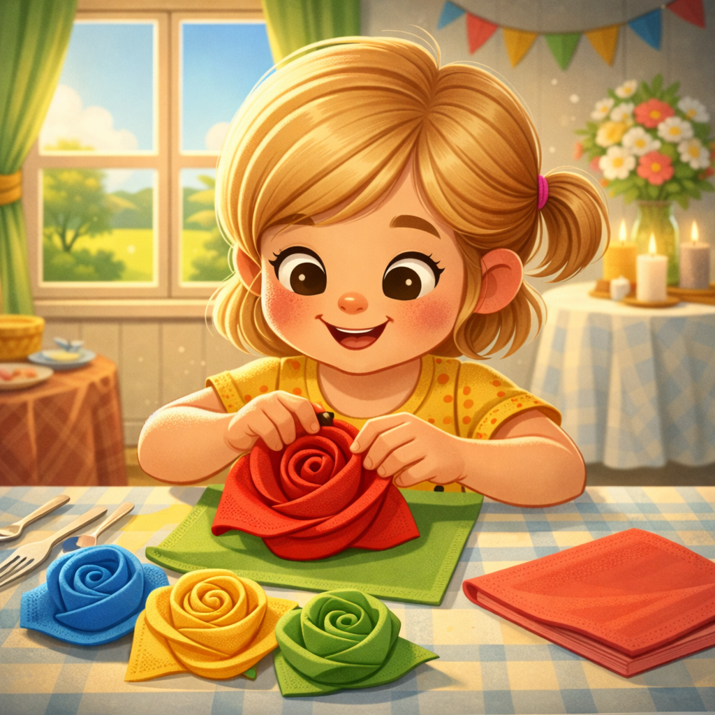 🌹 Servietten kunstvoll falten – 3 einfache Ideen mit Wow-Effekt