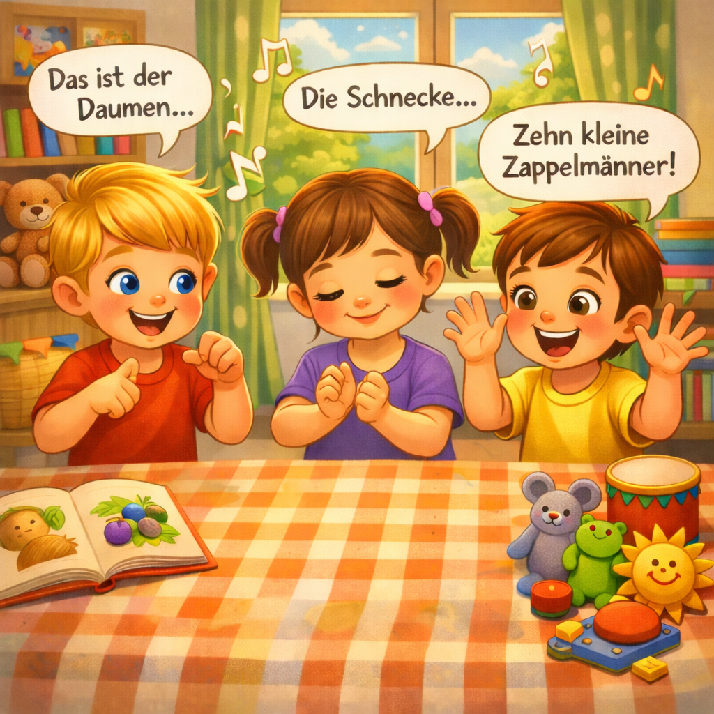 ✋ Fingerspiele mit Reimen – Sprachspaß & Fingerfitness für Kinder