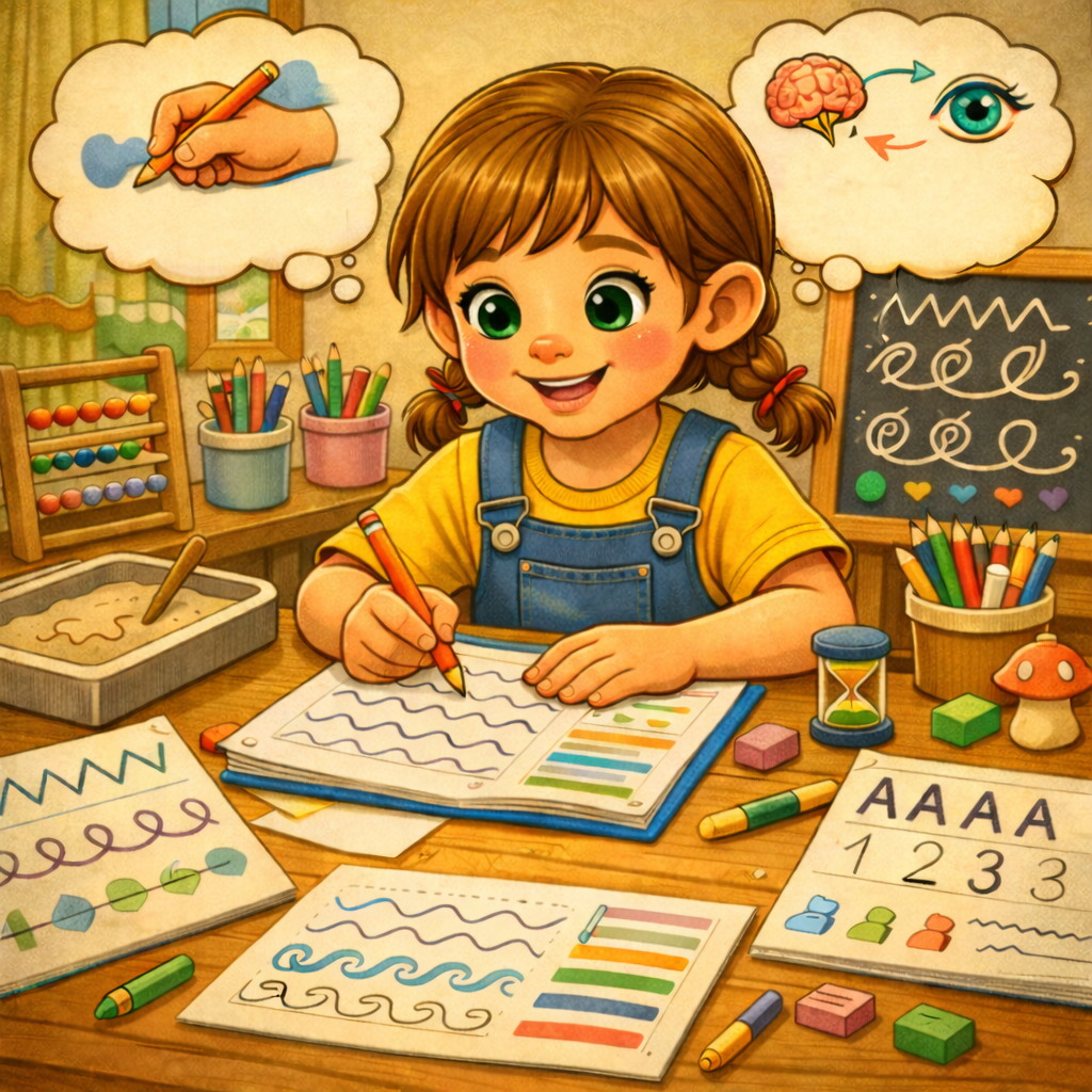 ✍️ Schwungübungen – Feinmotorik gezielt fördern & Schreiben lernen