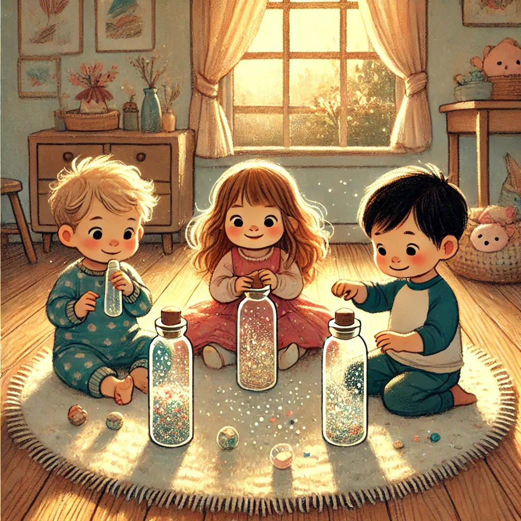 ✨ Sensory Bottles basteln – Glitzer, Spiel & Feinmotorik fördern