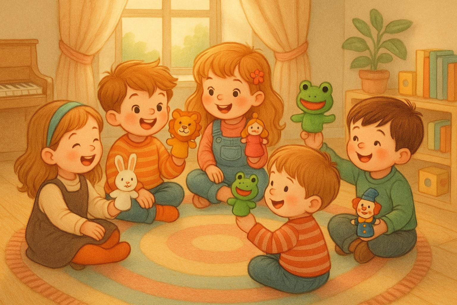 🧵 Fingerpuppen basteln – Feinmotorik & Fantasie vereint ✨