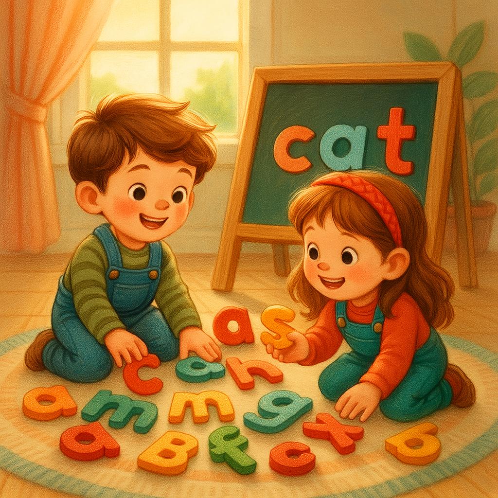 🔤 Bewegliche Buchstaben – Sprachförderung & Feinmotorik zum Anfassen