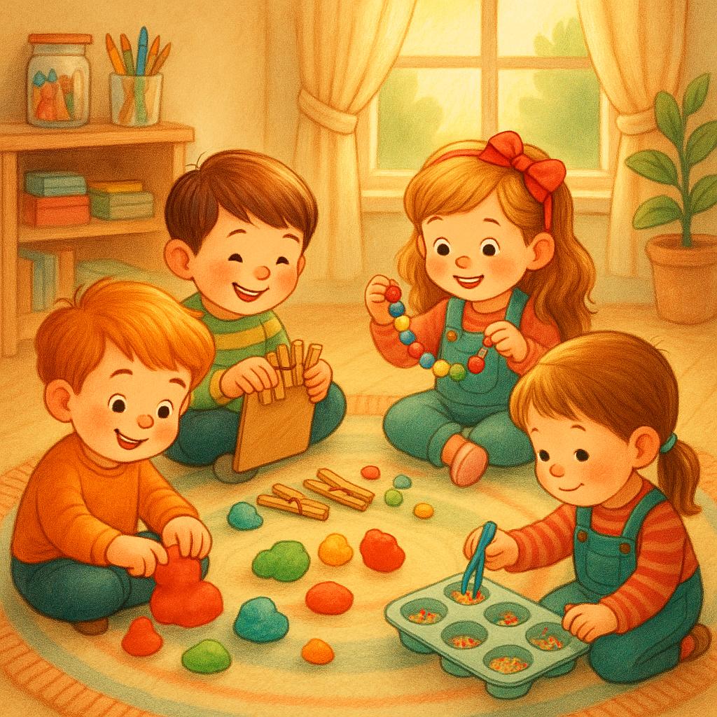 Feinmotorik Übungen für Kinder – 4 kreative Ideen für Zuhause