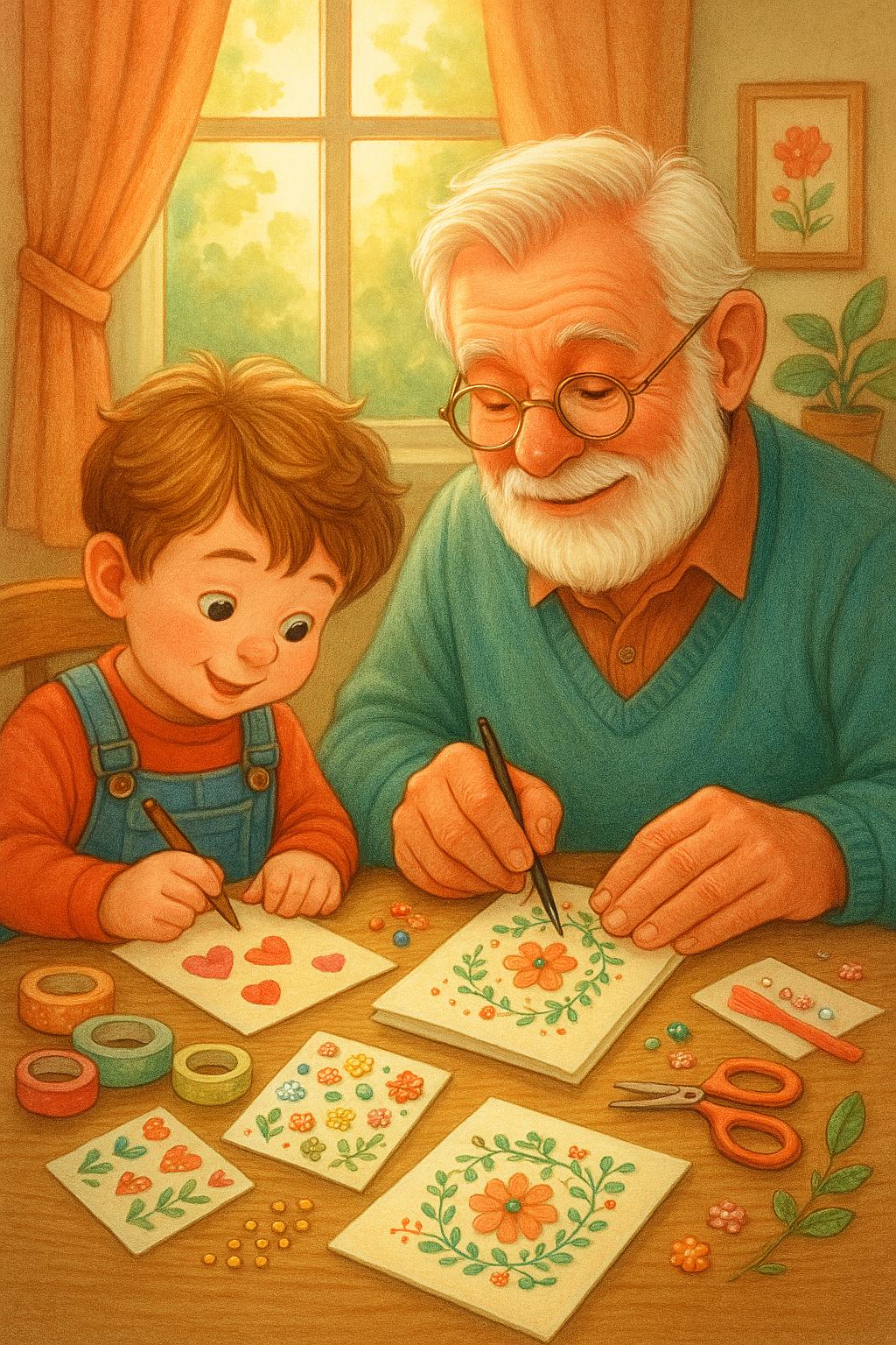 💌 Karten basteln – Kreativität fördern & Feinmotorik stärken