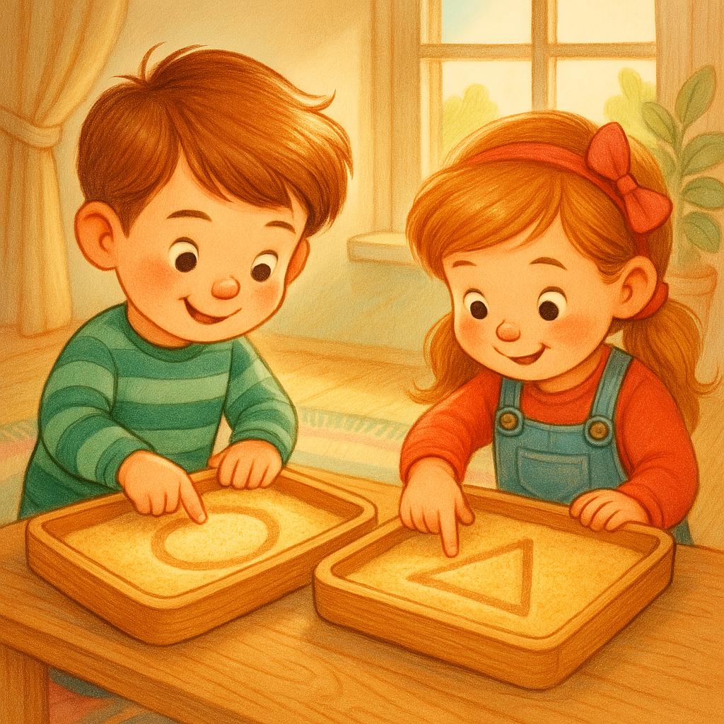 🖐️ Sandtablett nach Montessori – Feinmotorik kreativ fördern