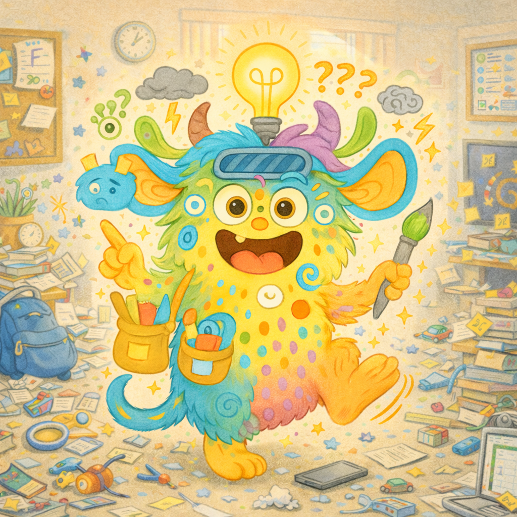 Überraschend ehrlich: So sieht ADHS in echt aus (Monster-Guide)