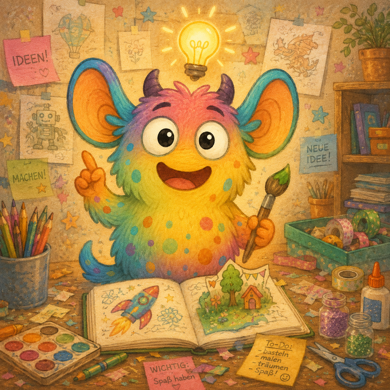 Funkel – Das ADHS-Monster für Kreativität: Ideen, Inspiration & Chaos✨💡 Funkel – Das ADHS-Monster für Kreativität: Ideen, Inspiration & Chaos✨💡
