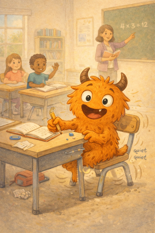 🧠 Flitzi in der Schule – Zappeligkeit am Tisch, beim Sitzen, beim Zuhören 🧠 Flitzi in der Schule – Zappeligkeit am Tisch, beim Sitzen, beim Zuhören