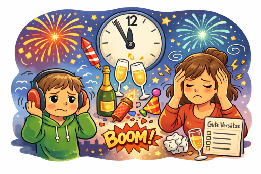 🎆 ADHS & Silvester – Warum der Jahreswechsel für viele zur Belastungsprobe wird