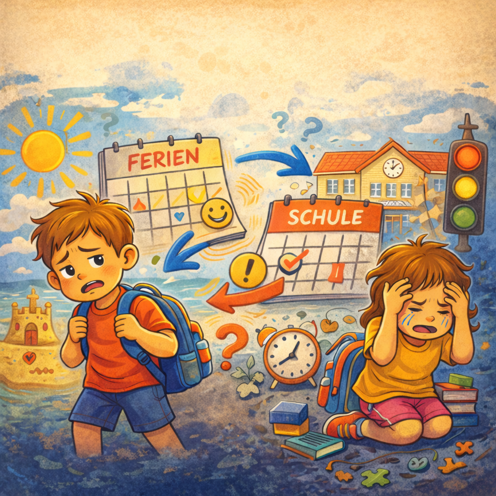 🧠 Anpassungsschwierigkeiten nach den Ferien bei ADHS – Warum der Neustart so schwerfällt
